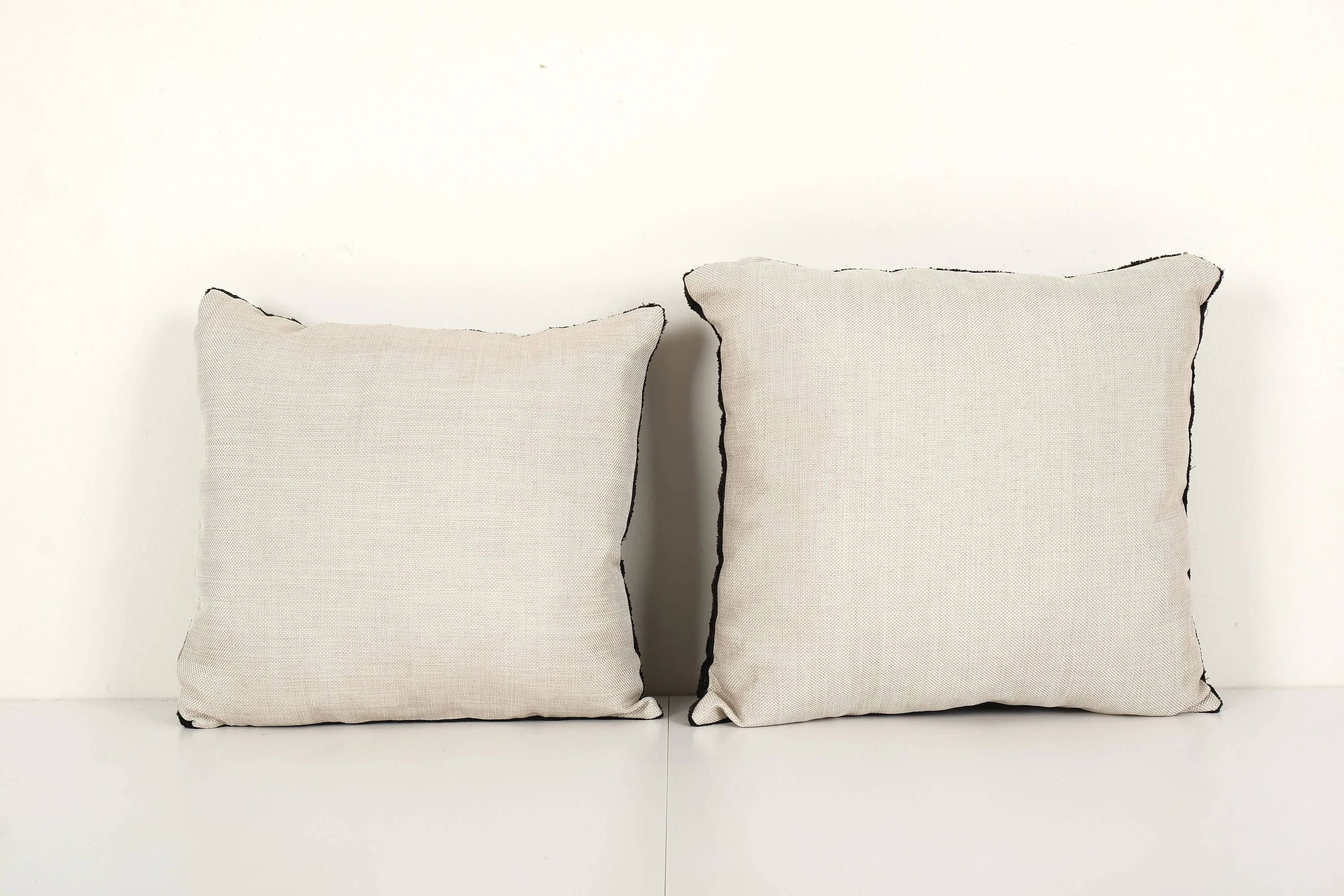 Silk Ikat Velvet Pillow Cover Set of 2 | 15'' x 15''