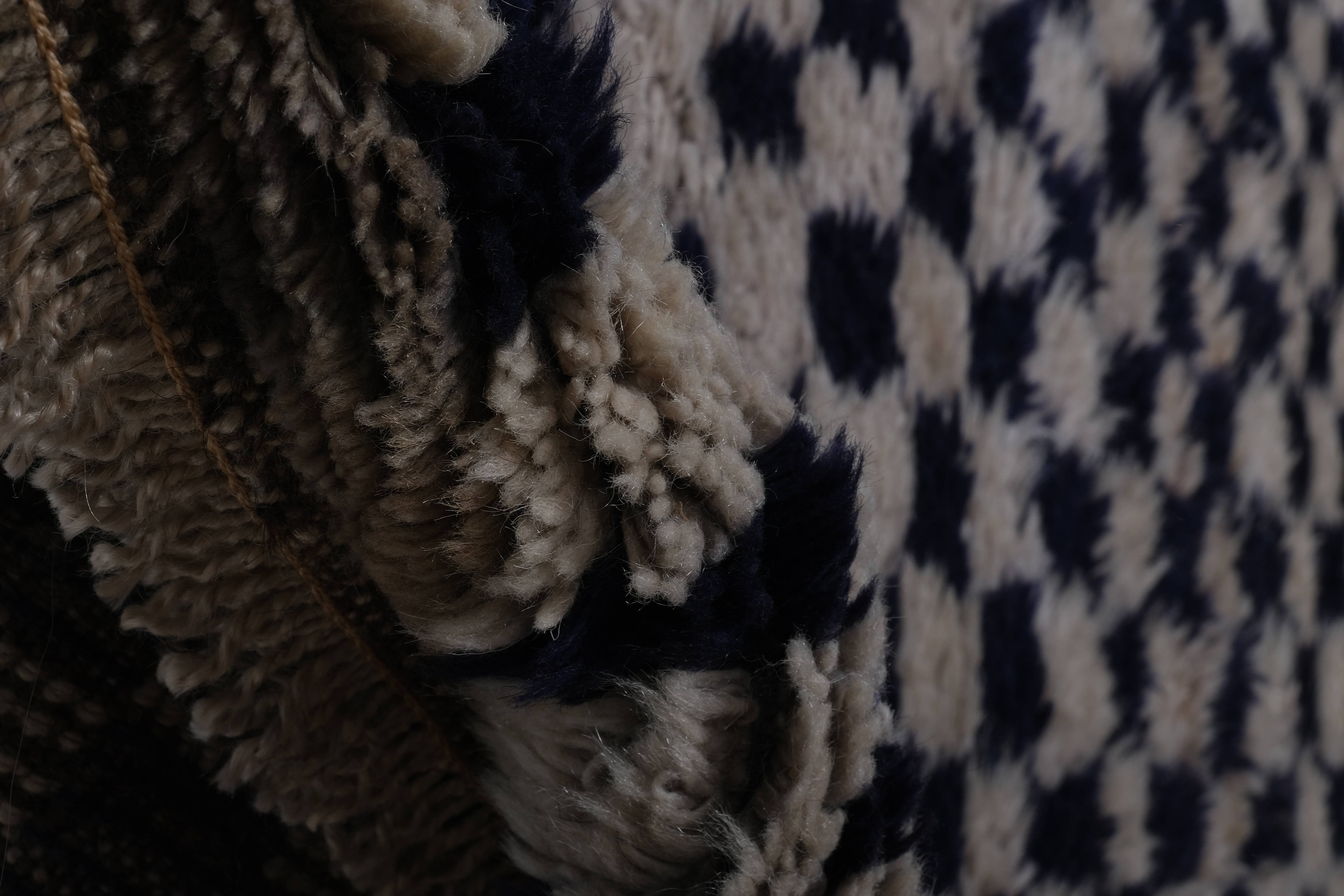 Vintage Turkish Shaggy Tulu Rug 29'' x 54''