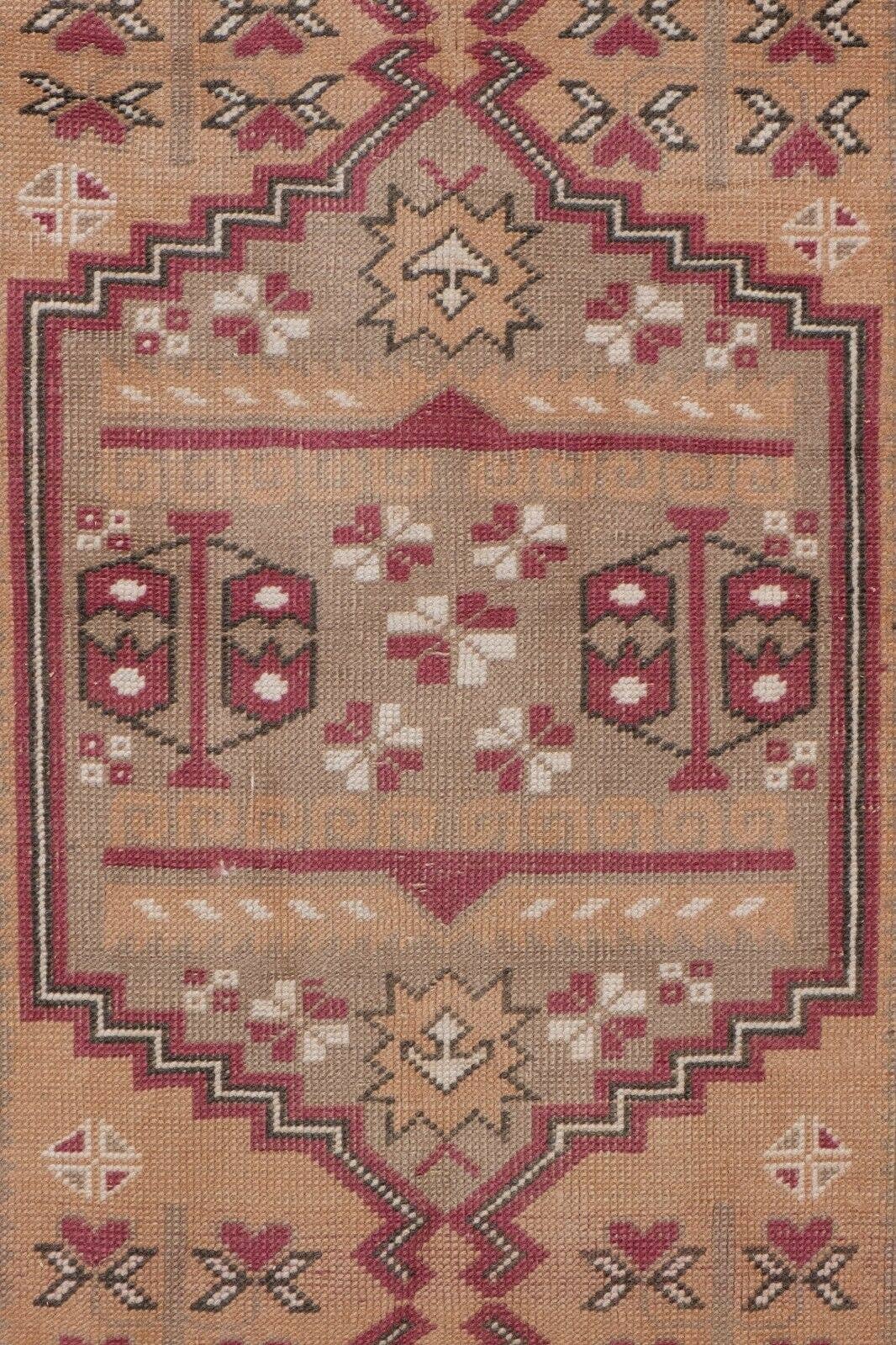 Vintage Turkish Runner Rug 2'4'' x 7'1''