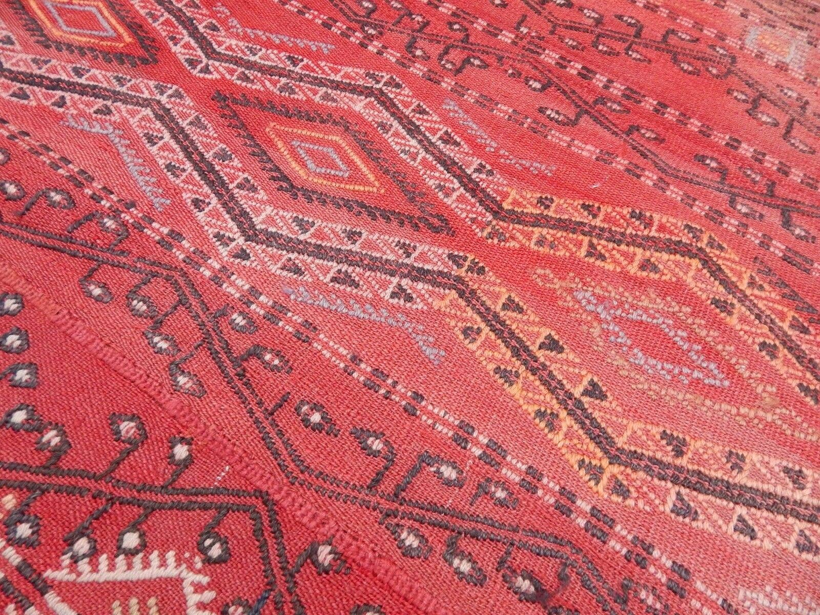 Vintage Turkish Konya Kilim Runner 3'10'' x 11'7''