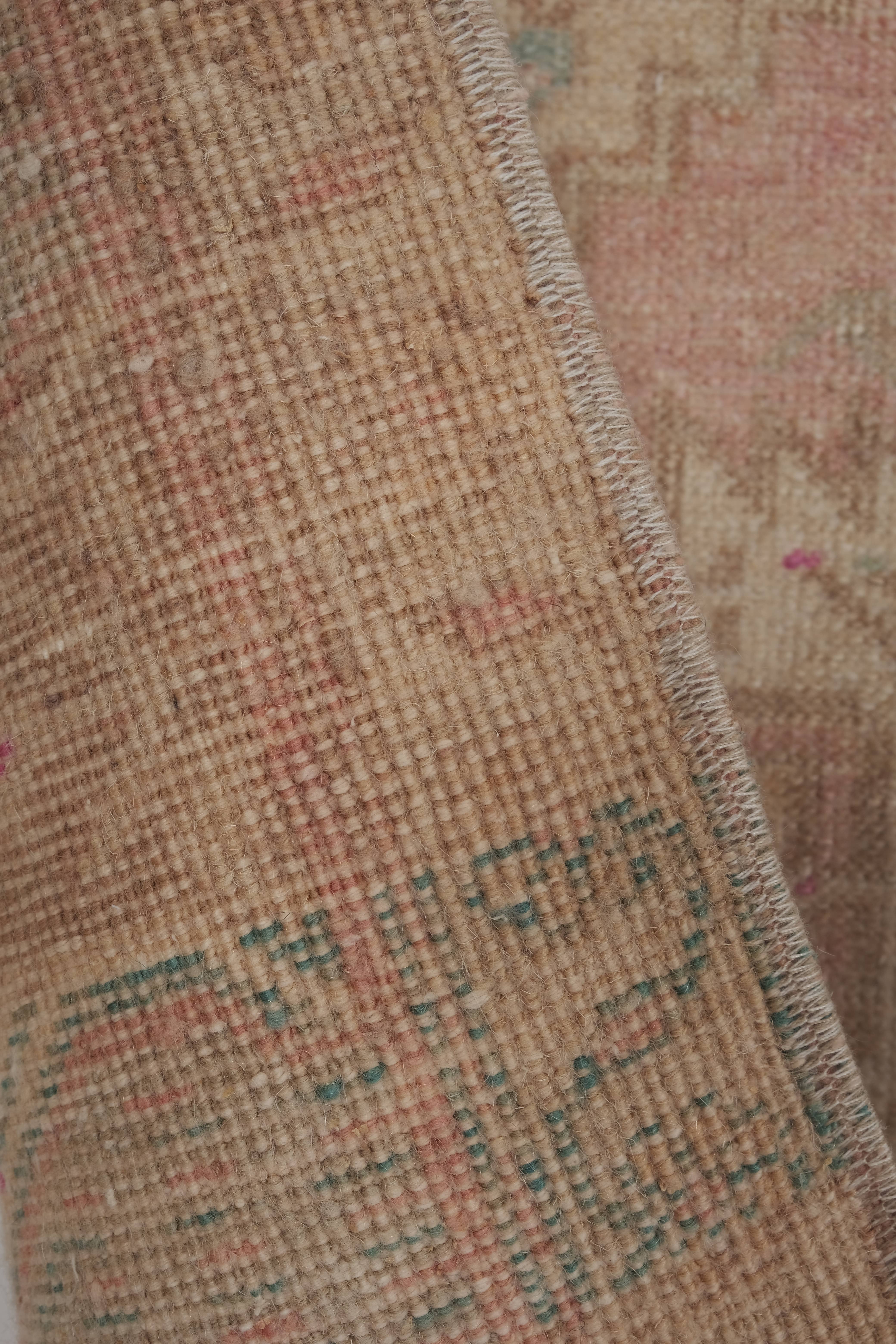 Vintage Turkish Yastik Rugs Set of 2 | 20'' x 39''