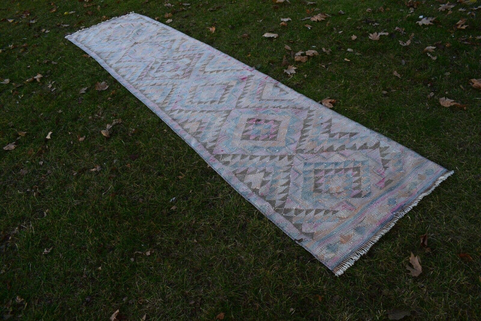 Vintage Herki Kilim Runner 2'6'' x 11'6''