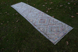 Vintage Herki Kilim Runner 2'6'' x 11'6''