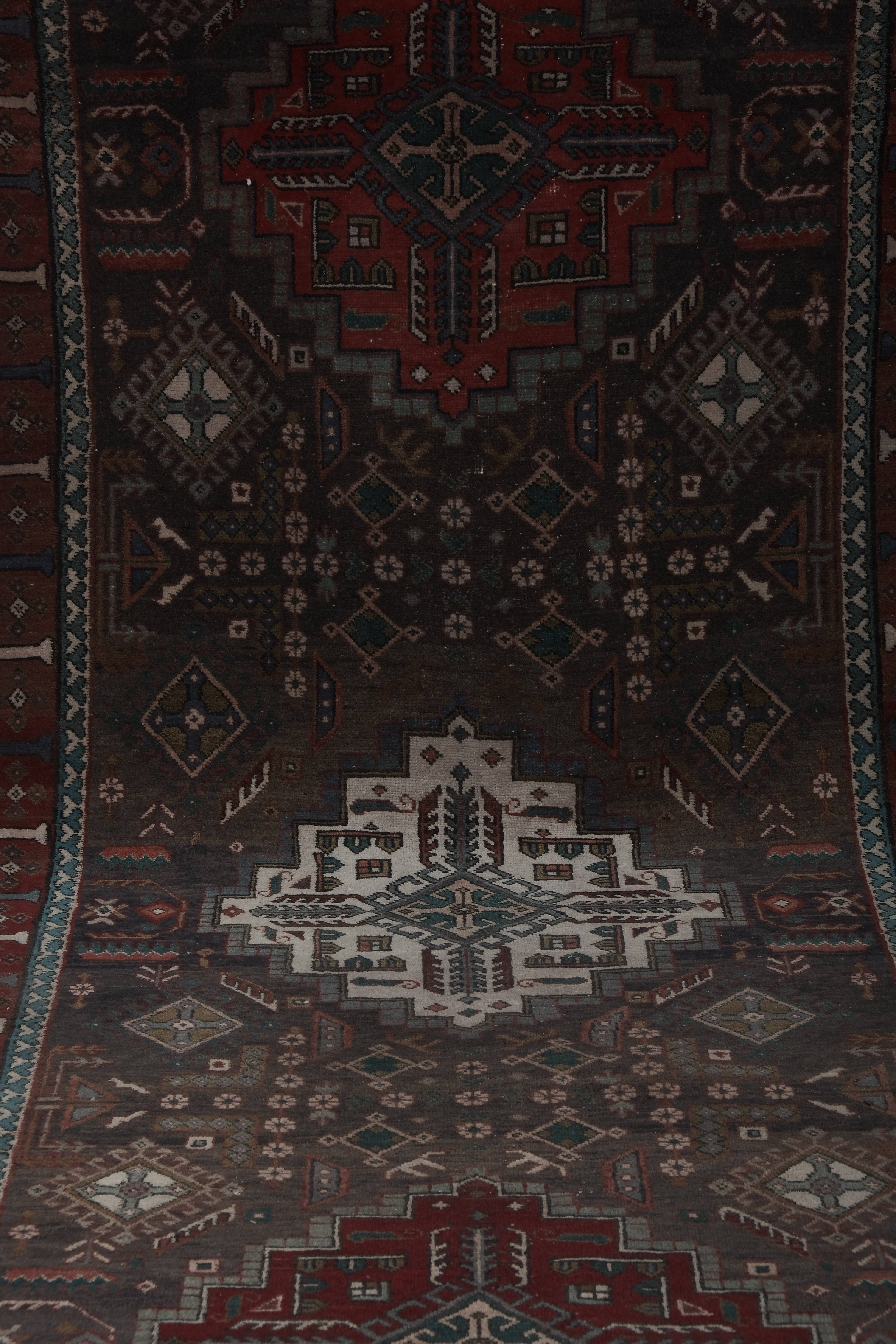 Vintage Caucasian Runner 3'8'' x 14'9''