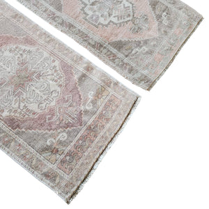 Vintage Turkish Yastik Rugs Set of 2 | 21'' x 38''