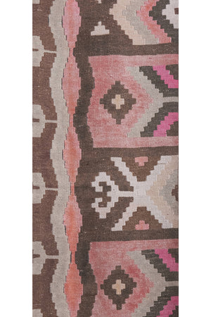 Vintage Turkish Kilim Runner 2'5'' x 20'8''