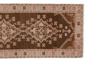 Vintage Turkish Anatolian Runner Rug 4'5'' x 9'8''