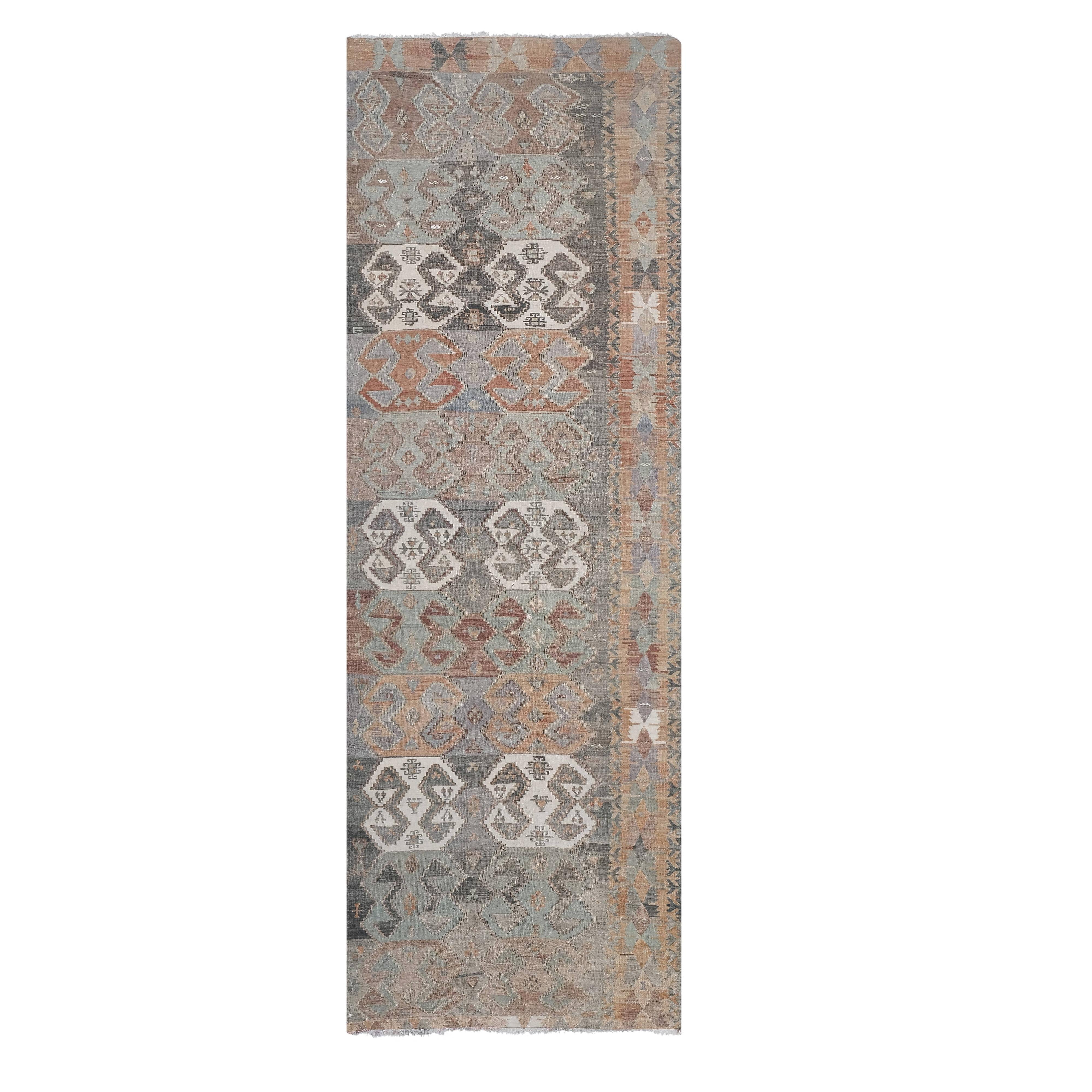 Vintage Kilim Runner 4' x 12'