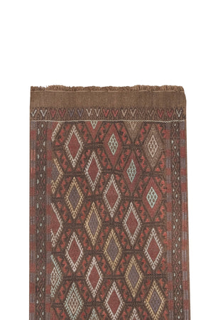 Vintage Turkish Kilim Runner 1'11'' x 17'5''