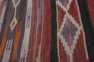 Vintage Turkish Kilim Runner 2'7'' x 10'6''