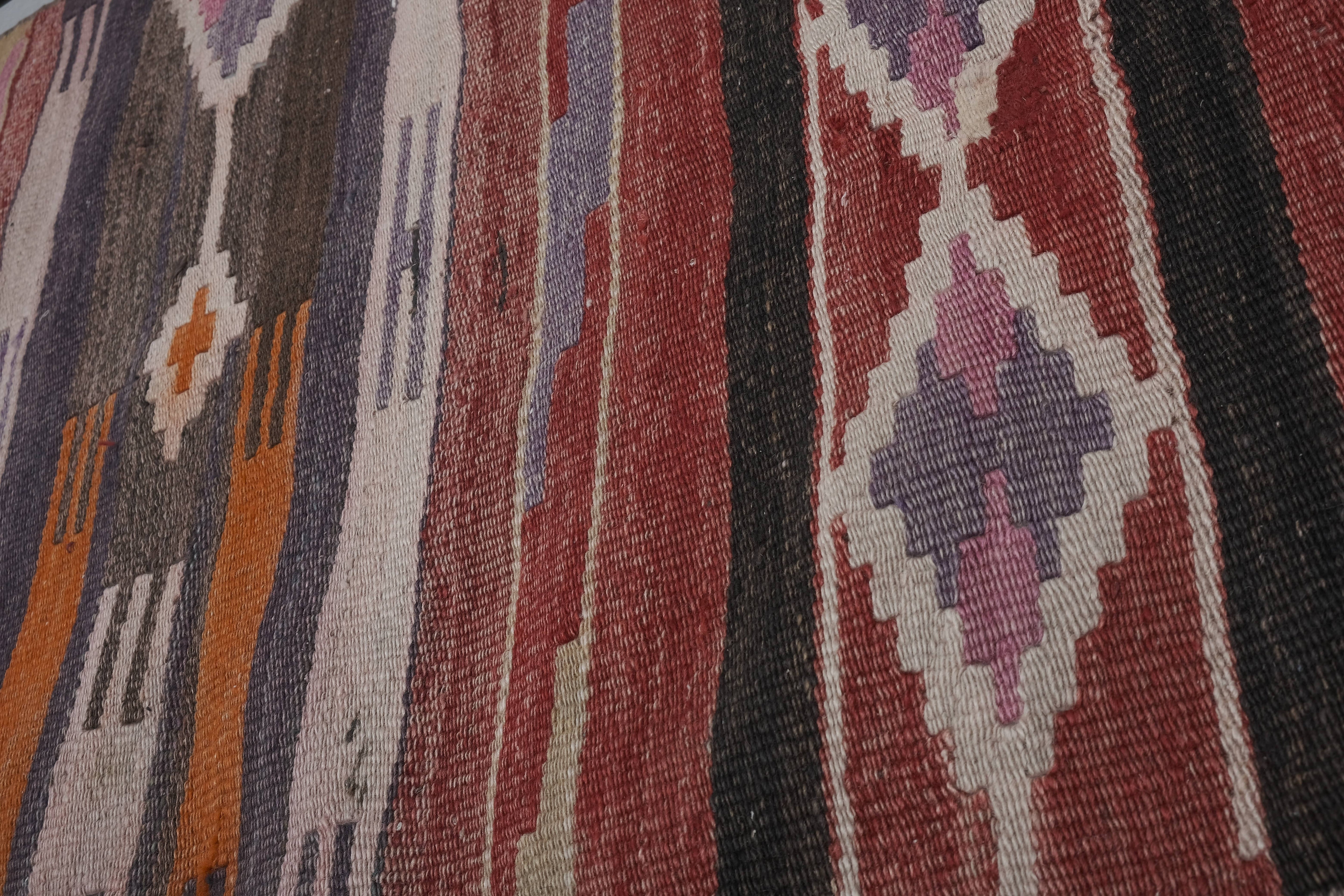 Vintage Turkish Kilim Runner 2'7'' x 10'6''