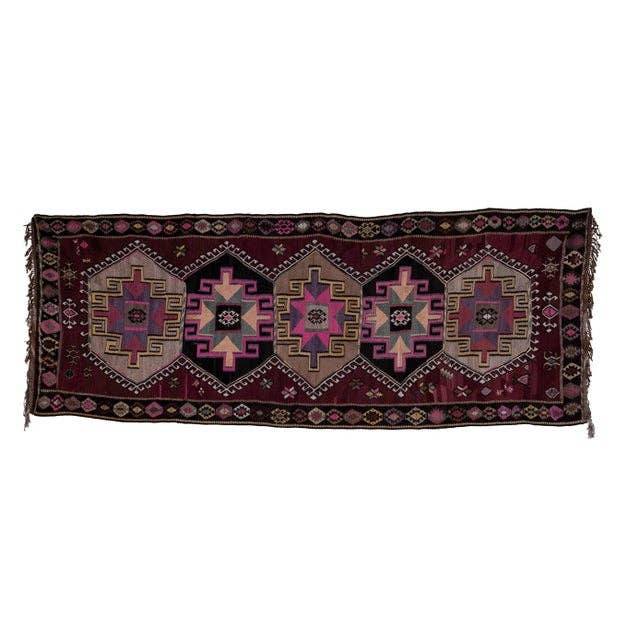 Vintage Kars Kilim Rug 5'5'' x 13'11''
