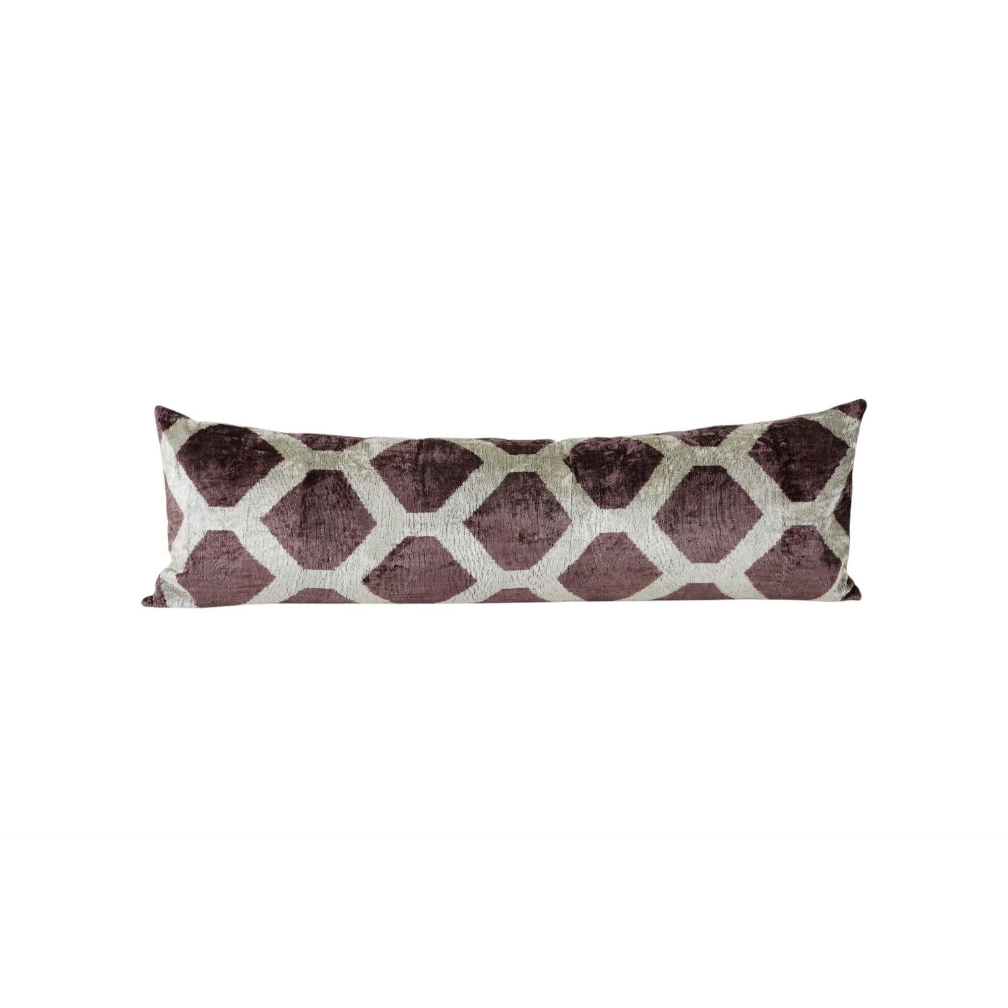 Silk Ikat Velvet Pillow Cover | 16'' x 50''
