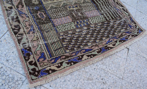 Vintage Turkish Rug 42'' x 59''