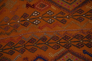 Vintage Turkish Karapinar Kilim Rug 5'5'' x 8'3''