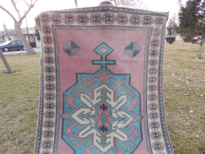 Vintage Oushak Rug 5'2'' x 7'8''