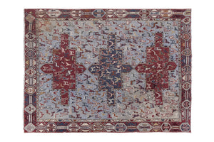 Hand-Embroidered Vintage Textile 42'' x 57''