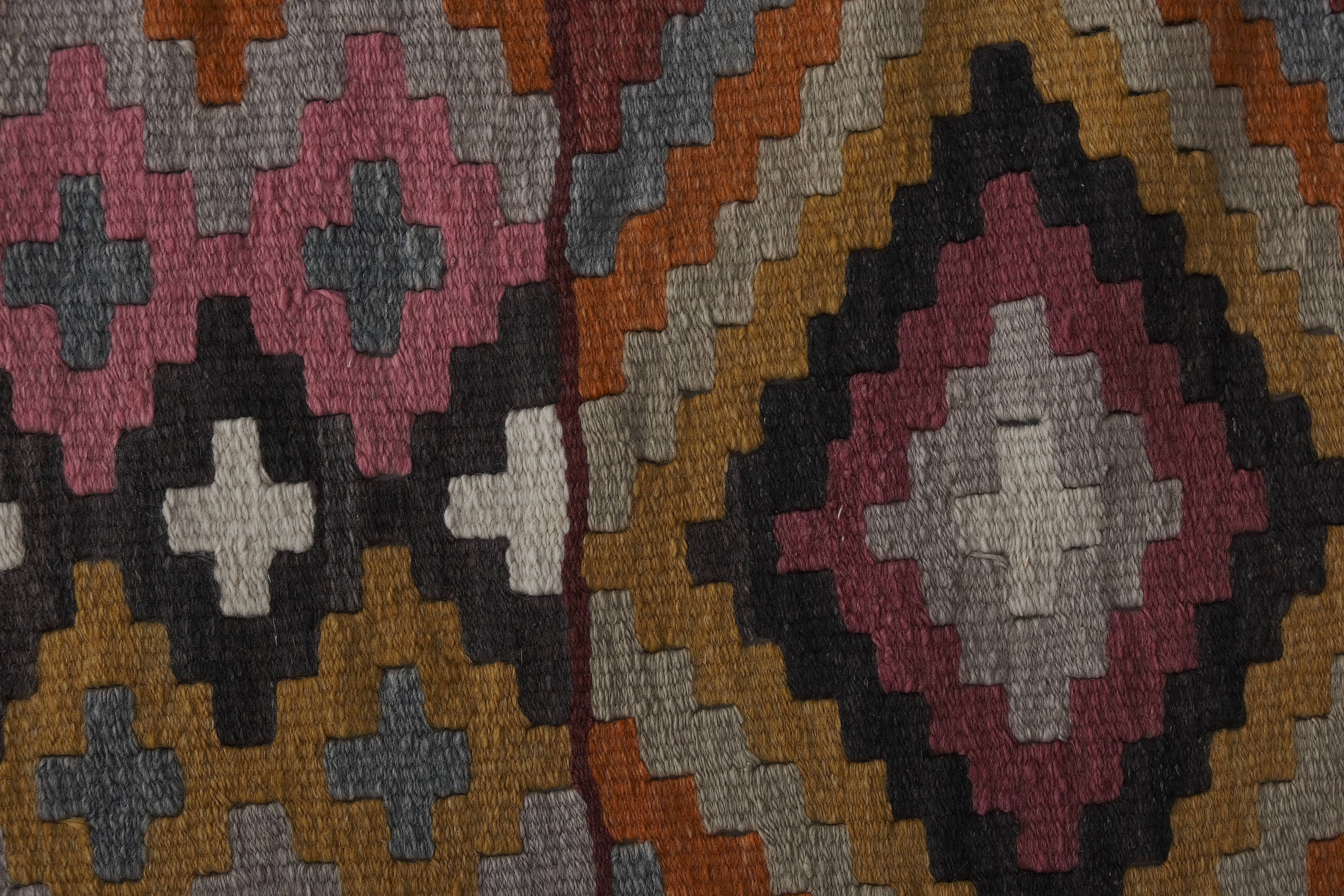 Vintage Turkish Kilim Runner 2'6'' x 14'11''