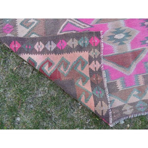Vintage Turkish Kilim Runner 4'11'' x 10'10''