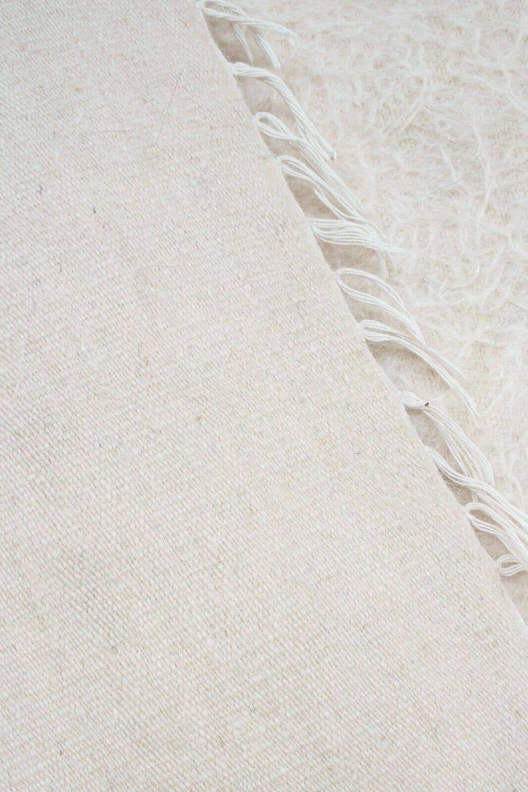 Handwoven Siirt Wool Blanket 4'2'' x 6'2''