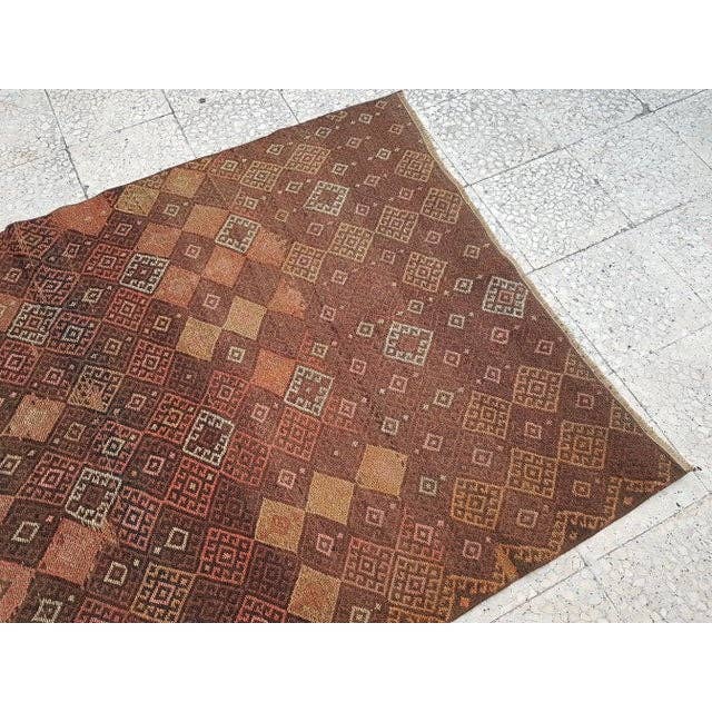 Vintage Turkish Soumac Rug 4'2'' x 6'3''