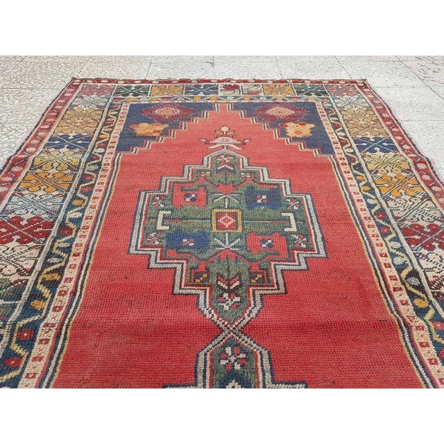 Vintage Turkish Rug 4'3'' x 7'6''