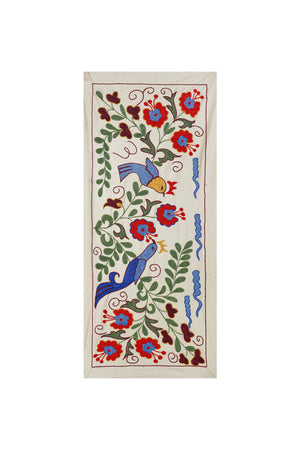 Bird Suzani Wall Hanging & Tablecloth | 17'' x 38''
