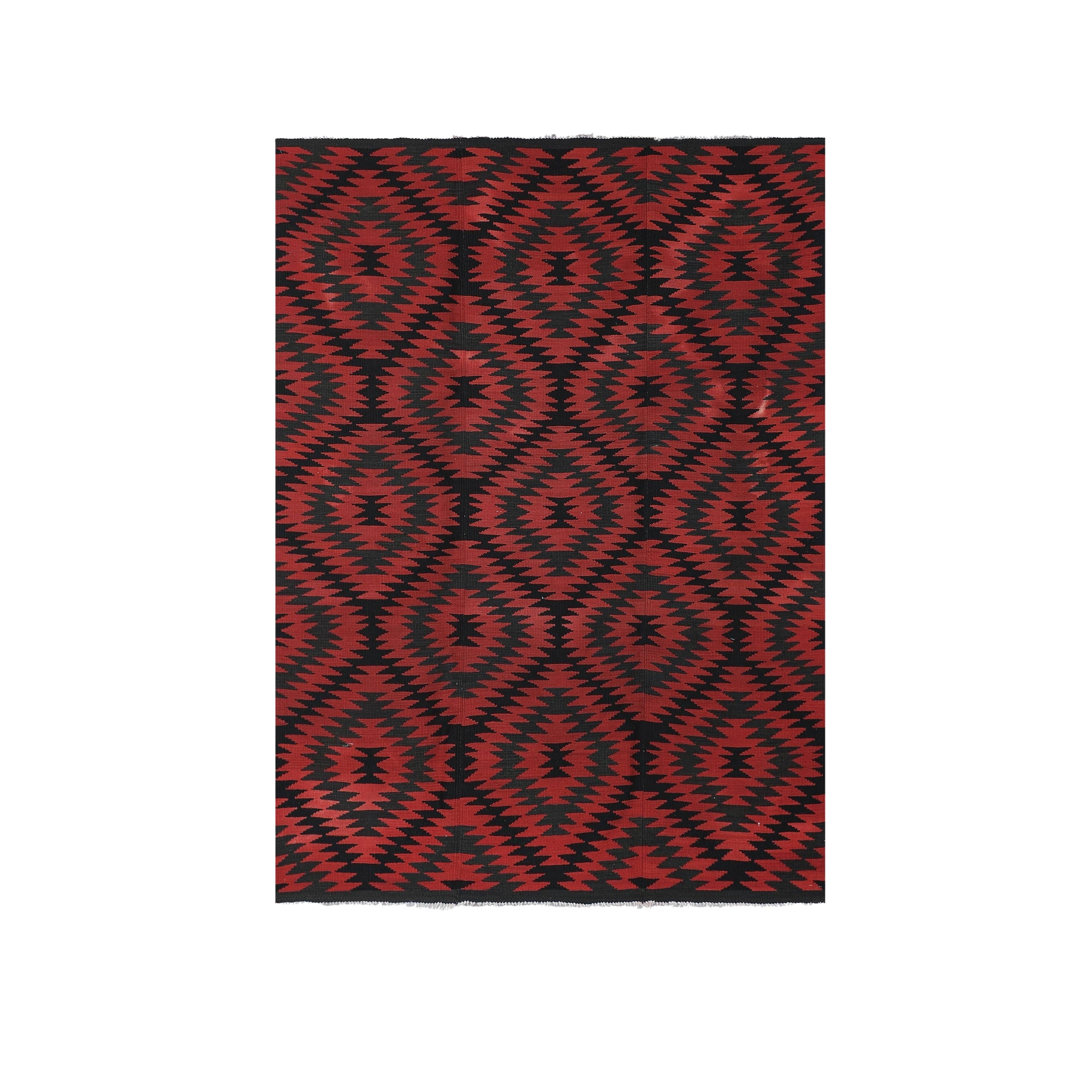 Vintage Turkish Kilim Rug 5'1'' x 6'9''