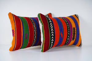 Kilim Pillow Cover Set of 2 | 16'' x 24''