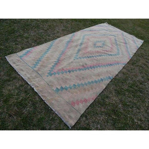 Vintage Turkish Kilim Runner 4'9'' x 11'1''