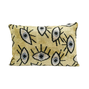 Silk Ikat Velvet Pillow Cover | 16'' x 24''