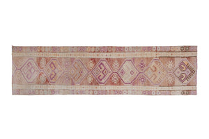 Vintage Turkish Kars Oushak Runner 2'8'' x 9'9''