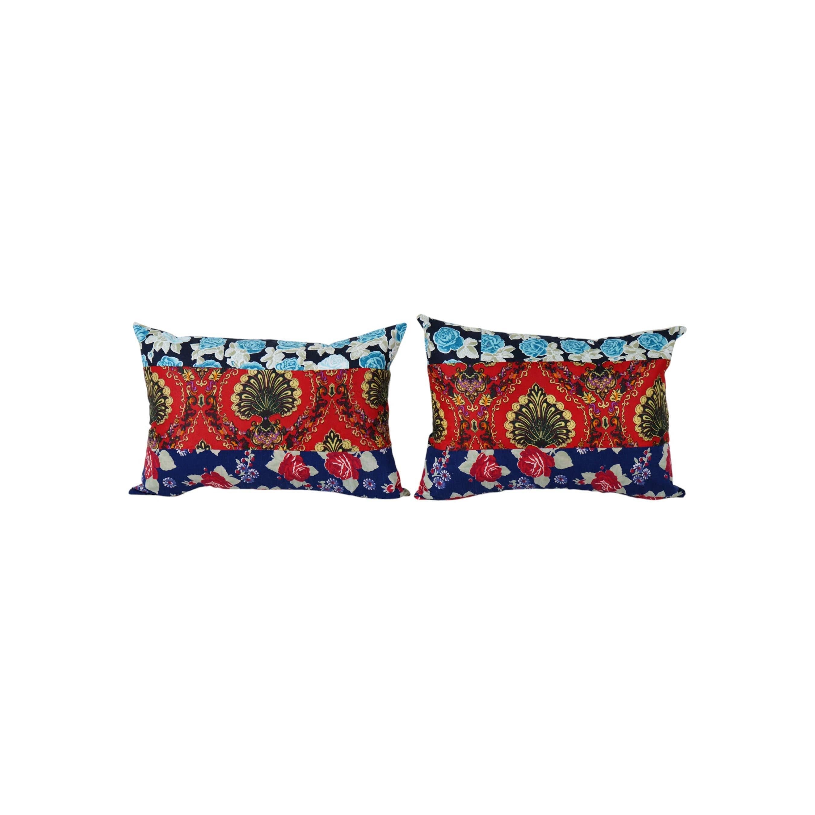 Uzbek Roller Printed Pillow Cover Set of 2 | 16'' x 22''