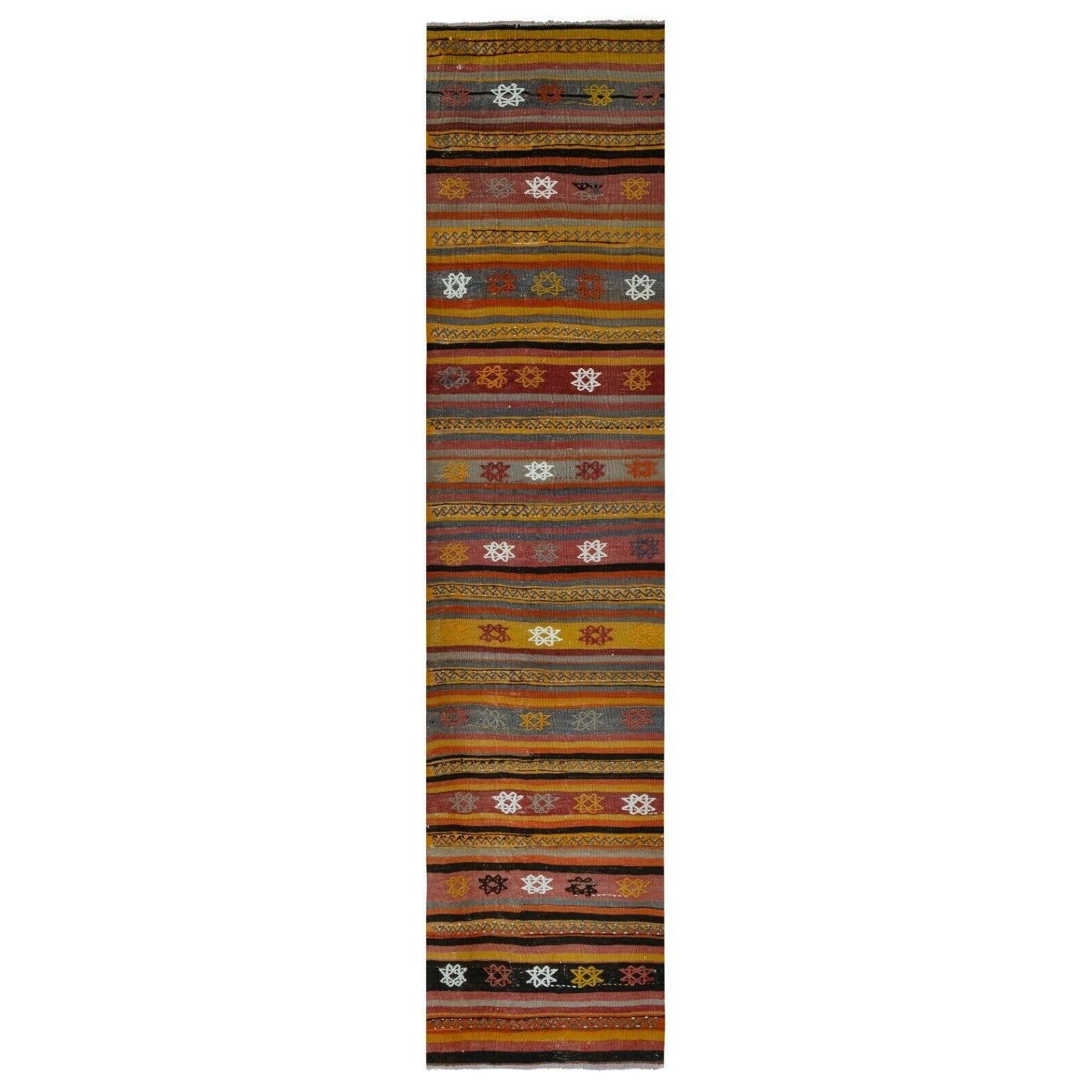 Vintage Kilim Runner 2'4'' x 9'