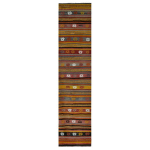 Vintage Kilim Runner 2'4'' x 9'