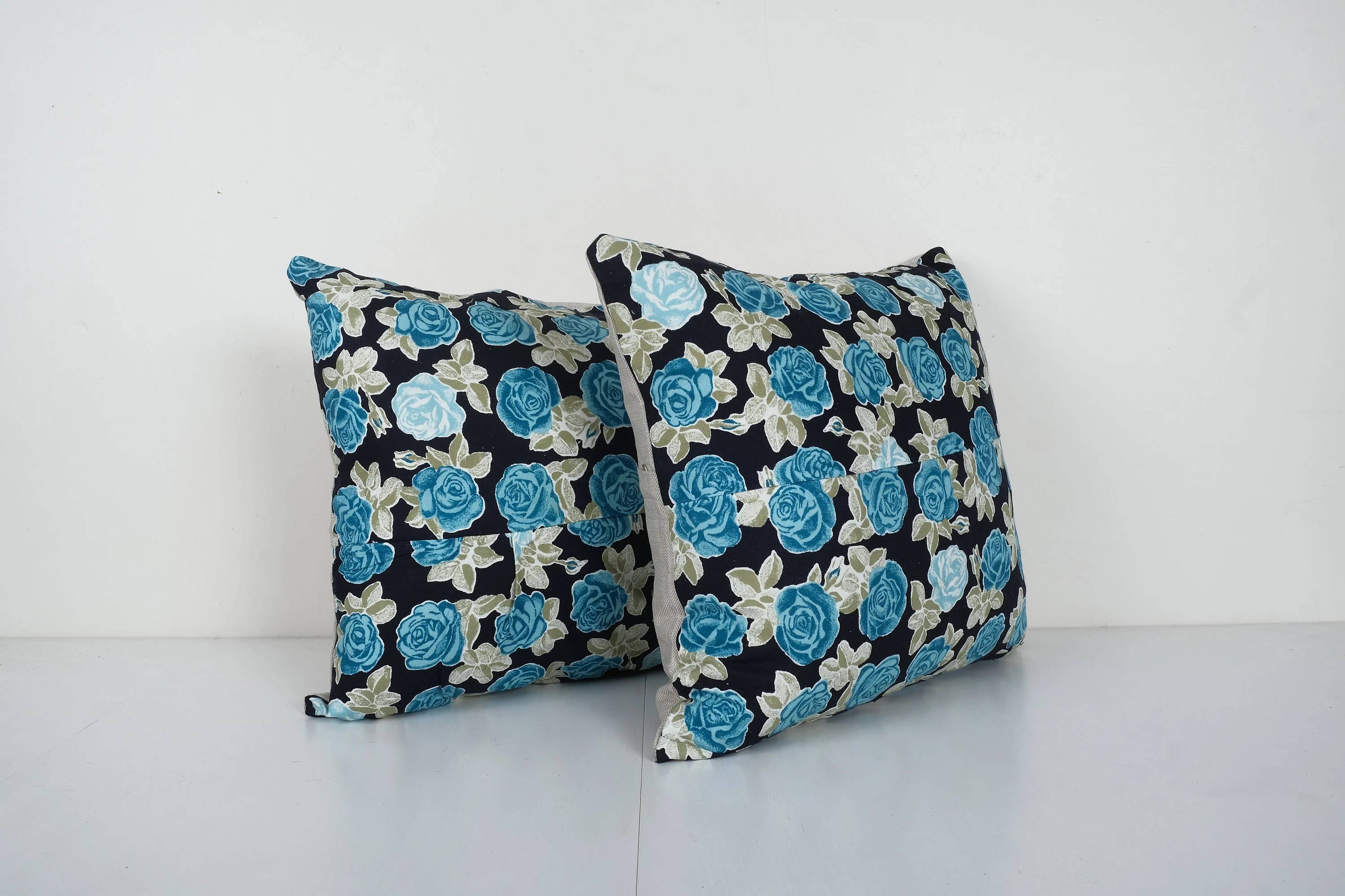Uzbek Roller Printed Pillow Cover Set of 2 | 18'' x 19''