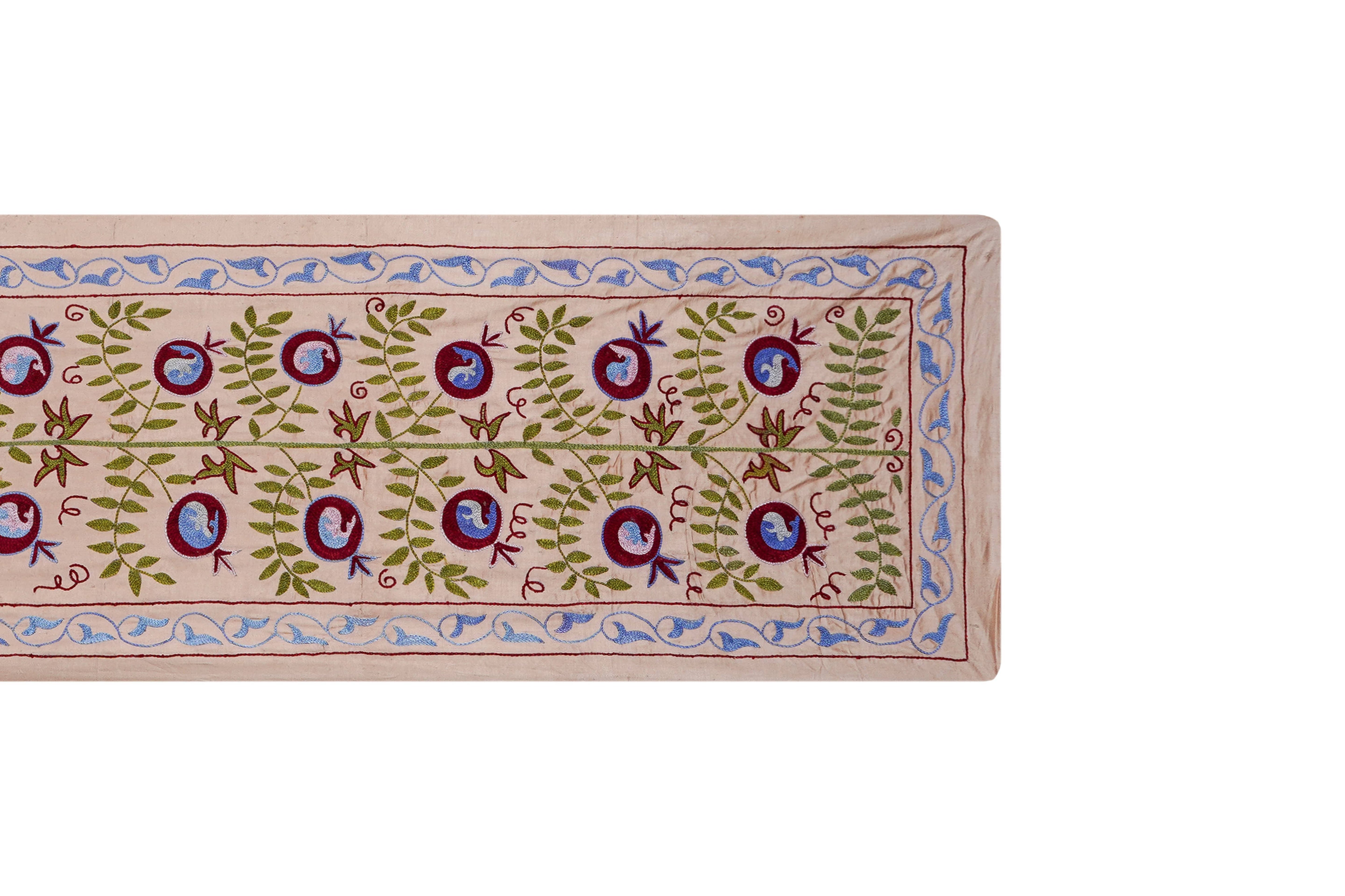 Hand-Embroidered Suzani Runner 1'9'' x 6'3''