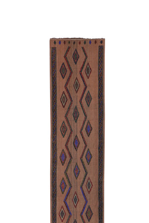 Vintage Turkish Jajim Runner 1'7'' x 12'6''