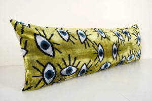 Silk Ikat Velvet Pillow Cover | 16'' x 48''
