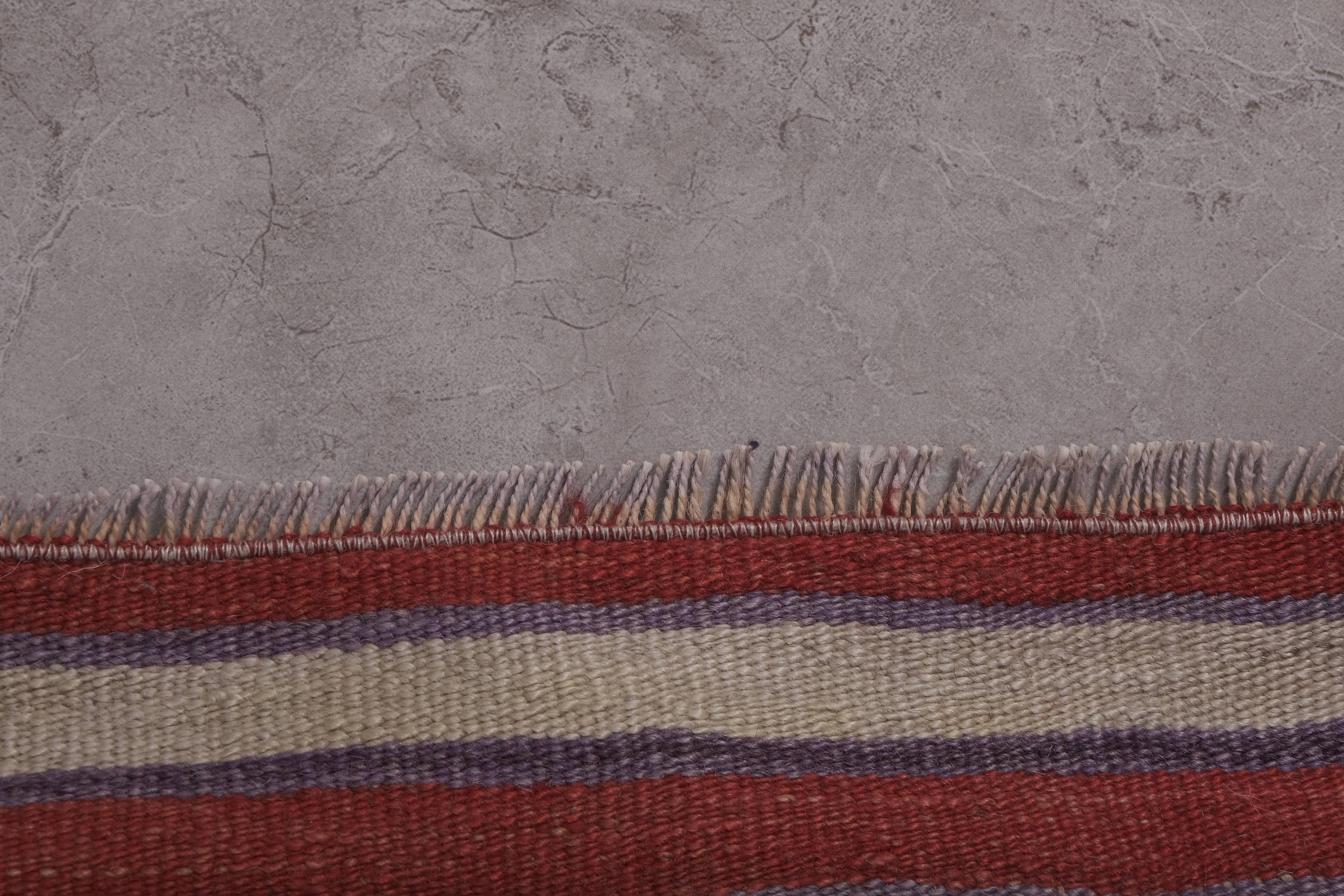 Vintage Turkish Kilim Runner 2'2'' x 17'2''