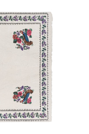 Vintage Turkish Kilim Rug 45'' x 57''