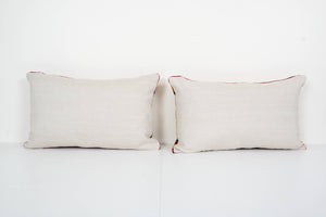 Silk Ikat Velvet Pillow Cover Set of 2 | 15'' x 23''