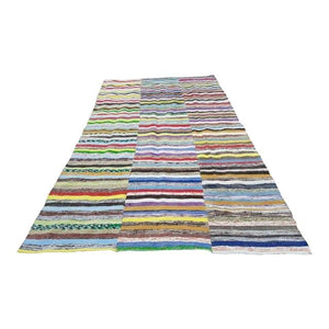 Vintage Turkish Anatolian Kilim Rug 6'7'' x 12'3''