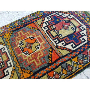 Vintage Yastik Rug 22'' x 39''