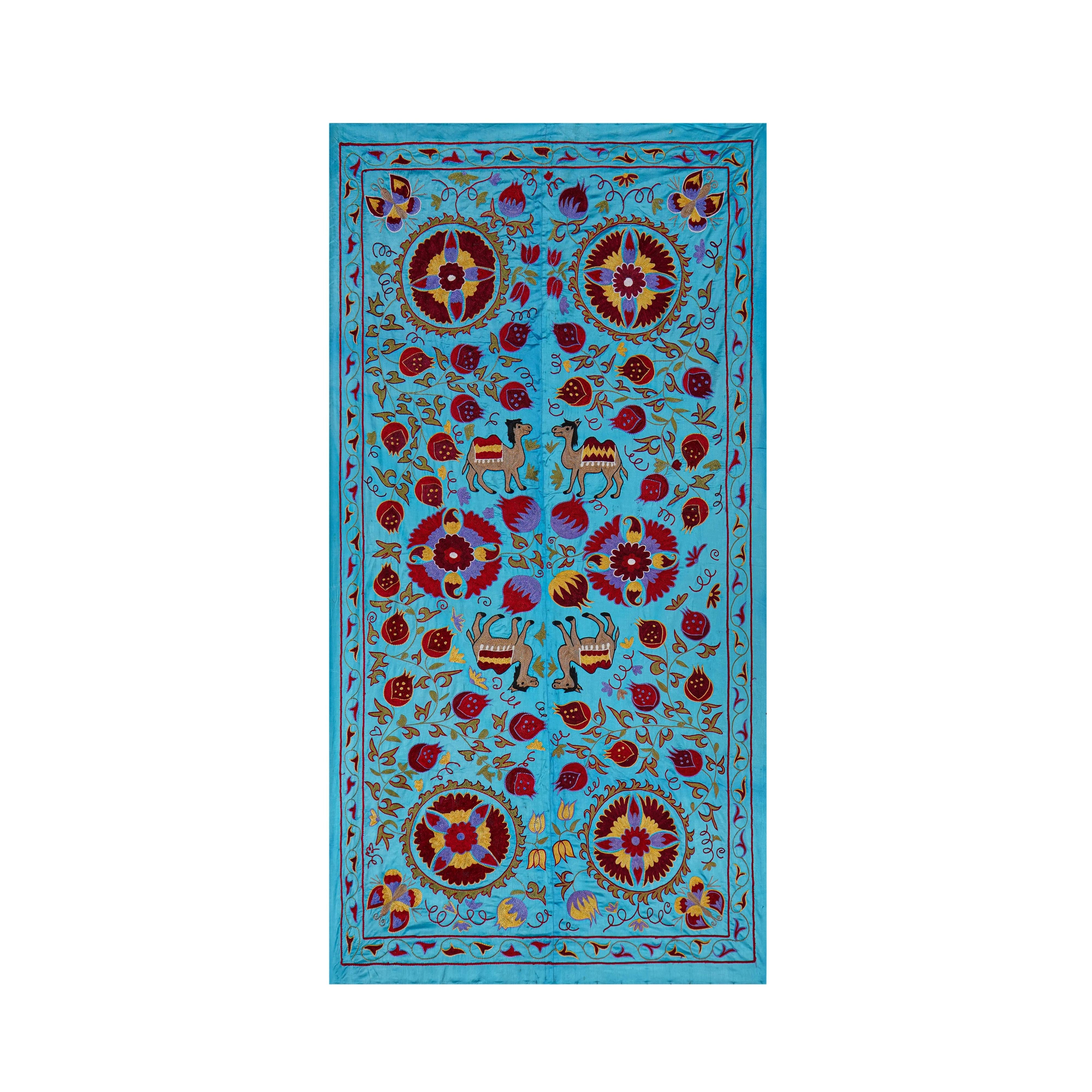 Camel Suzani Wall Hanging & Bedspread | 3'4'' x 6'2''