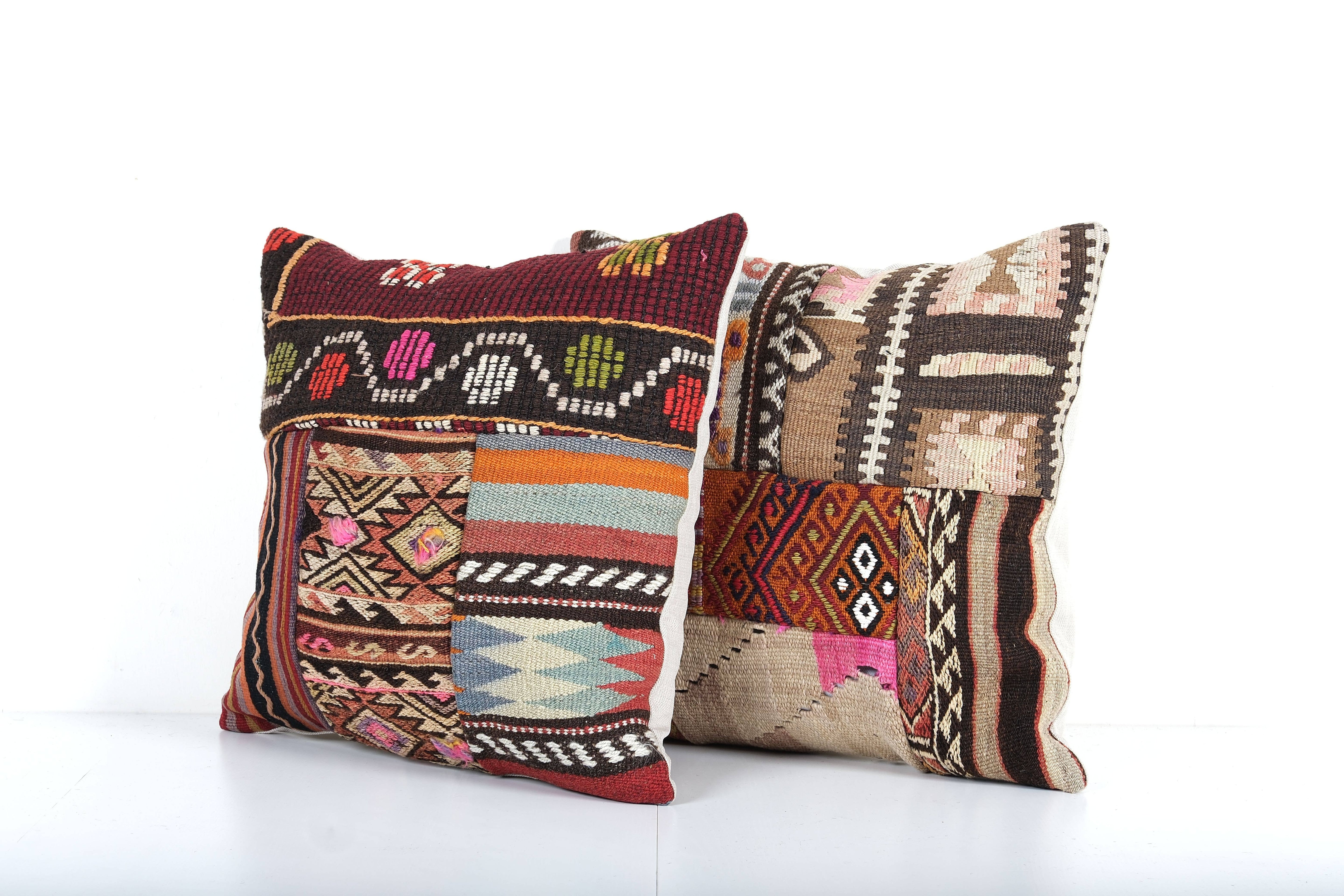 Kilim Pillow Cover Set of 2 | 19'' x 19''