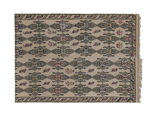 Vintage Turkish Kilim Rug 5'6'' x 7'6''