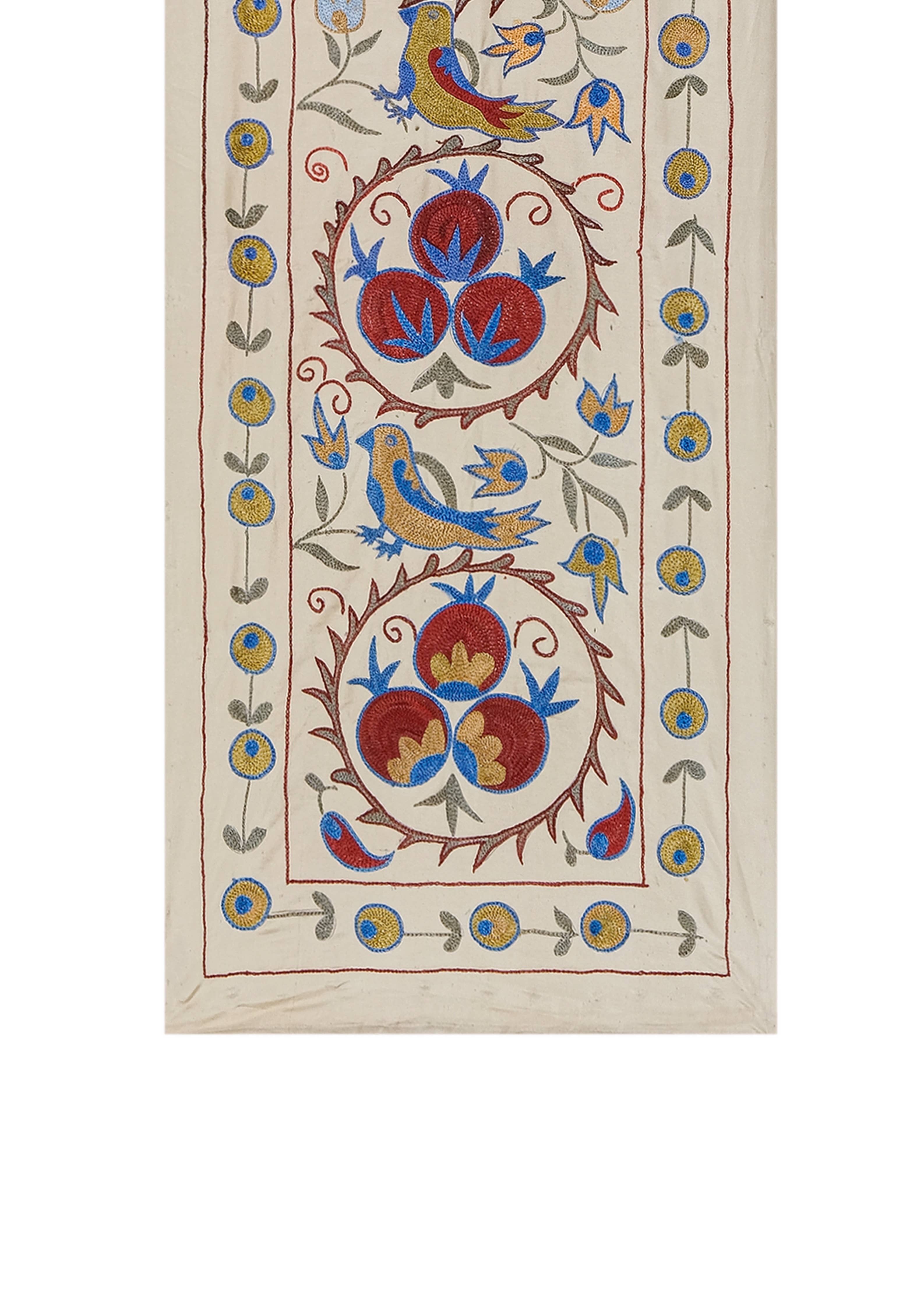 Bird Suzani Table Runner | 1'9'' x 6'2''