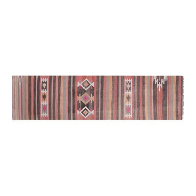 Striped Turkish Kilim Rug Runner 2'9'' X 11'6''