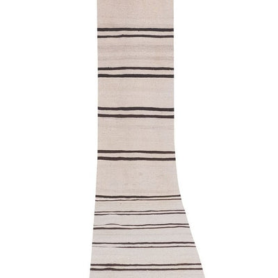 Vintage Organic Turkish Hemp Kilim Runner 2'1'' X 15'